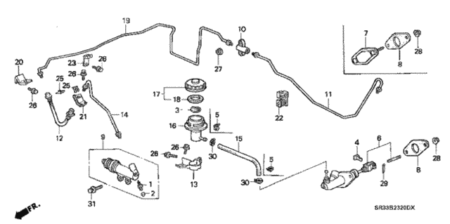 Clutch Master Cylinder for 1995 Honda Civic #0