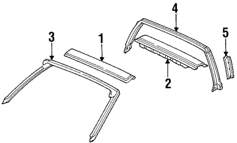 Roof & Components for 1997 Honda Civic del Sol #0