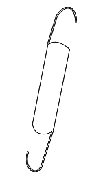 99752179700 - Body: Tension Spring for Porsche: 911, Boxster, Cayman Image