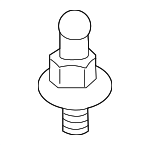 41637184053 - Body: Spindle Ball Stud for BMW: 430i, 430i xDrive, 528i, 528i xDrive, 535d, 535d xDrive, 535i, 535i xDrive, 550i, 550i xDrive, 840i Gran Coupe, 840i xDrive Gran Coupe, ActiveHybrid 5, iX, M4, M440i, M440i xDrive, M5, M8 Gran Coupe, M850i xDrive Gran Coupe, X2, X4 Image