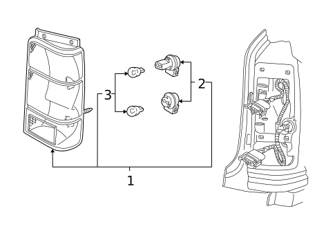 Combination Lamps for 1997 Ford Explorer #0