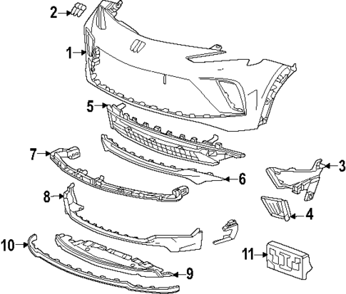 Bumper & Components - Front for 2025 Buick Encore GX #0