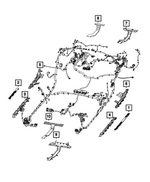 55079573AA - Electrical: Wiring Trough Cover for Mopar Image