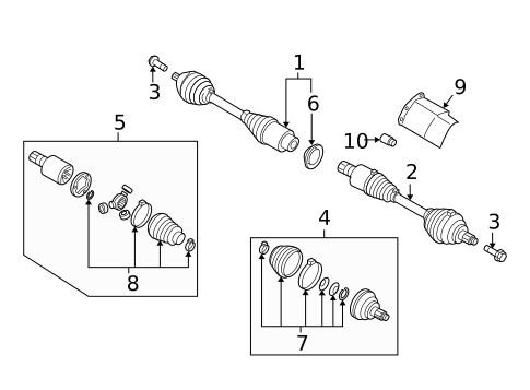 Drive Axles for 2015 Volkswagen Tiguan #0