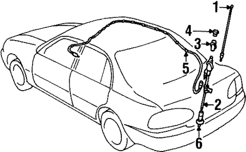 Antenna & Radio for 2001 Chevrolet Prizm #0