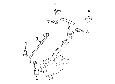 Wiper & Washer Components for 2005 Honda Accord #3