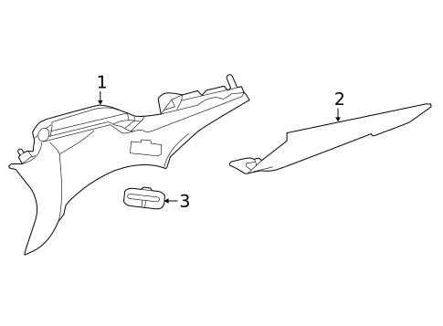 Interior Trim - Quarter Panels for 2017 Jaguar XF #0
