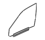 GNA1000CC - : Door Glass for Jaguar: Vanden Plas, XJ12, XJ6, XJ8, XJR Image