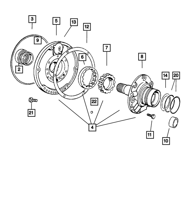 R4796467AE - Automatic Transmission 4 Speed: Transmission Pump Package for Mopar Image