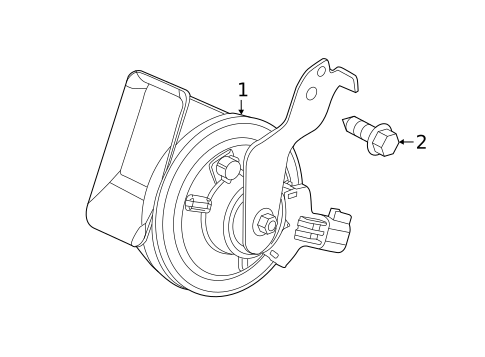 Horn for 2019 Fiat 500X #0