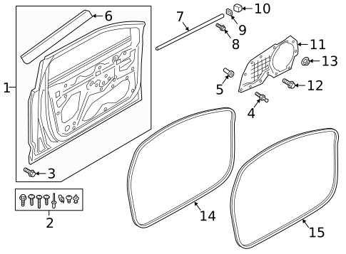 Door & Components for 2023 Audi e-tron Quattro #0