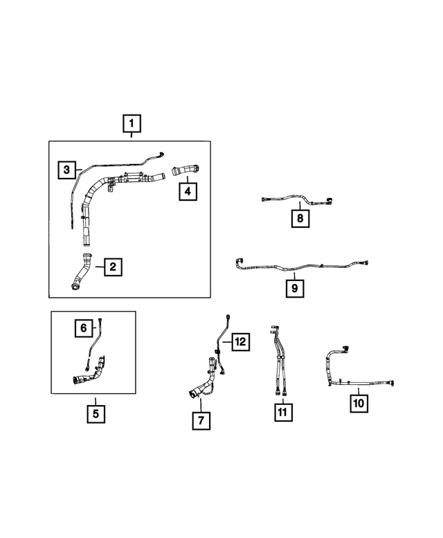 68297721AA - Fuel: Vapor Tube for Mopar Image image