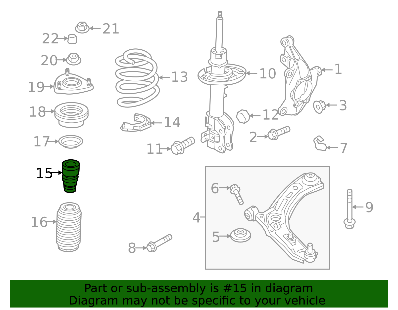 BCKE-34-111A - Strut Bumper 2019-2022 Mazda 3 | Mazda-Parts