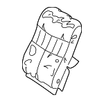 88893330 - Body: Seat Back Cover for Pontiac: Grand Am Image