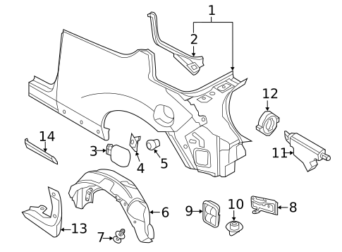 Exterior Trim - Quarter Panel for 2012 Nissan Murano #0