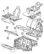 6029708 - Interior Trim: Hex Lock Nut for Mopar Image