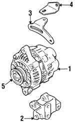 1791082001 - Electrical: Alternator Mount Bracket for Suzuki Image