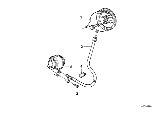 62122317738 - Instruments: Speedometer, Authorities - Mp/H for BMW-Motorrad Image