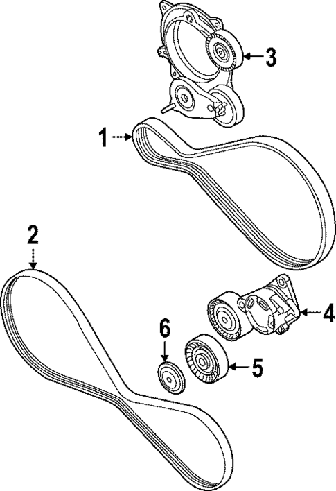 Belts & Pulleys for 2021 Audi RS7 Sportback #0