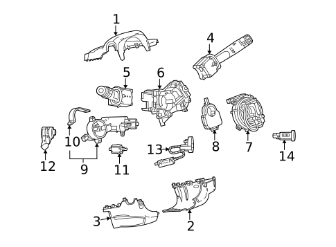 Steering Column for 2015 GMC Terrain #1
