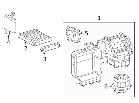 Blower Motor & Fan for 2017 Toyota Camry #0