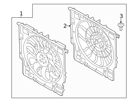 Cooling Fan for 2022 BMW X7 #1