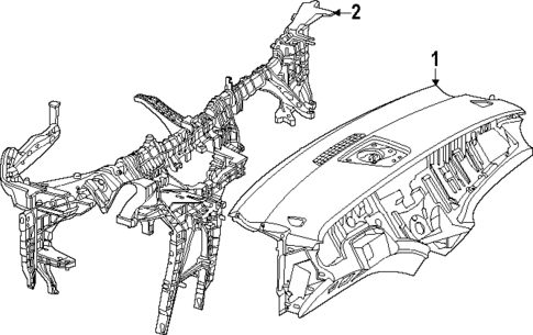 Instrument Panel for 2023 Mercedes-Benz EQS 450 SUV #0