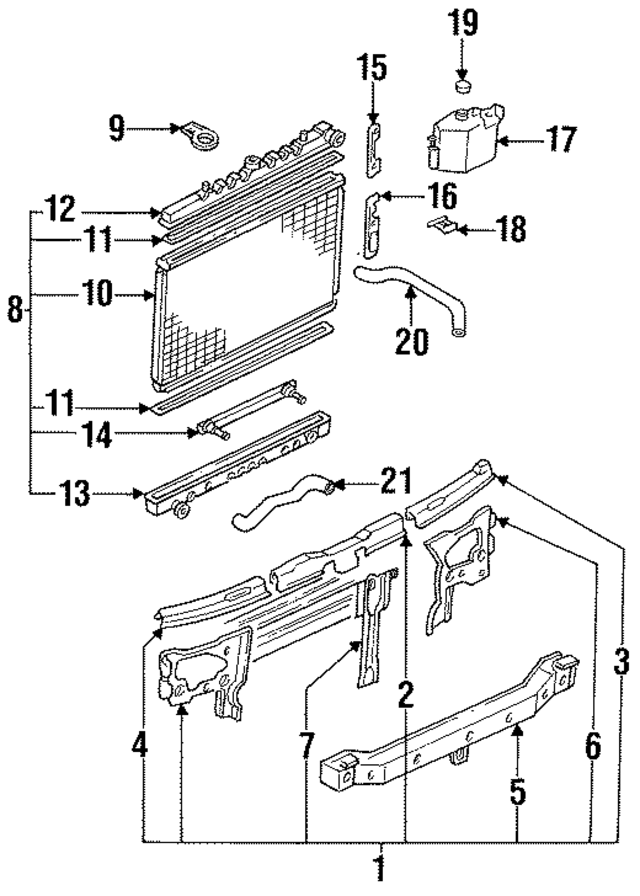 2171086E01 - : Recovery Tank for Nissan Image