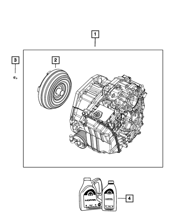 RL271184AH - AS60T; 6 Speed HD; Automatic Transaxle: With Torque Converter Transmission Kit for Mopar Image