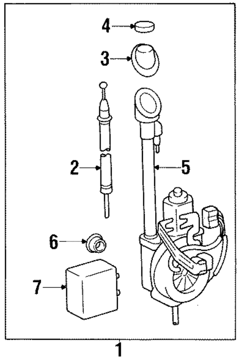 Antenna & Radio for 1997 Lexus SC300 #0
