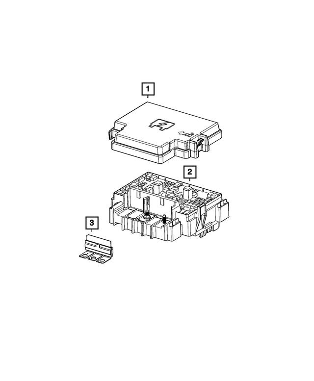 68503700AA - Electrical: Power Distribution Center Cover for Mopar Image