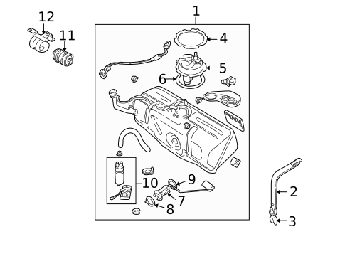 Fuel Pumps & Related Components for 1999 Jaguar Vanden Plas #0