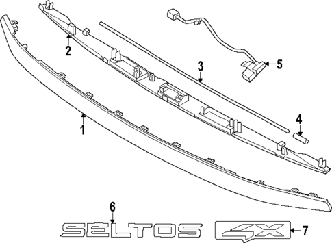 Exterior Trim - Lift Gate for 2025 Kia Seltos #0