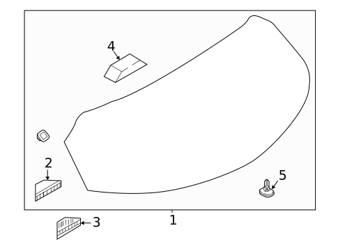 Glass - Lift Gate for 2023 Mazda MX-30 EV #0
