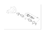 2213504802 - Rear Axle: Drive Shaft for Mercedes-Benz Image