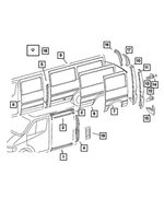 5121937AA - Body Sheet Metal Except Doors: Sill Panel, Left for Dodge: Sprinter 2500, Sprinter 3500 Image