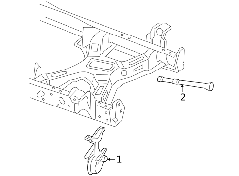 Spare Tire Carrier for 2006 Mercury Mariner #0