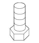 N10653102 - Body: Lower Crossmember Bolt for Volkswagen: Atlas, Beetle, Golf, Golf R, Golf SportWagen, Jetta, Passat, Taos, Touareg Image