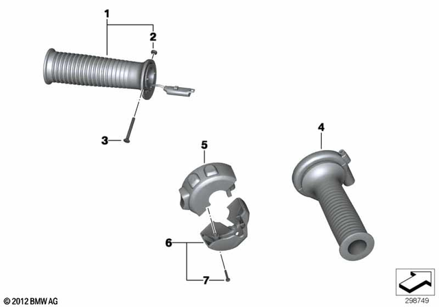 61317683119 - Ergonomics &amp; Comfort: Flanged Cap Screw - 2.5X15 for BMW-Motorrad Image