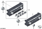 61319290750 - Vehicle Electrical System: Climate Control Panel, Rear for BMW Image