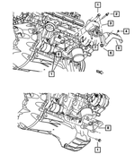 4578349AA - 5.7L Gas; Engine: Heat Shield, Right Side for Mopar Image