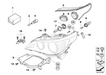 63116933241 - Lighting: Repair Kit Headlight for BMW Image