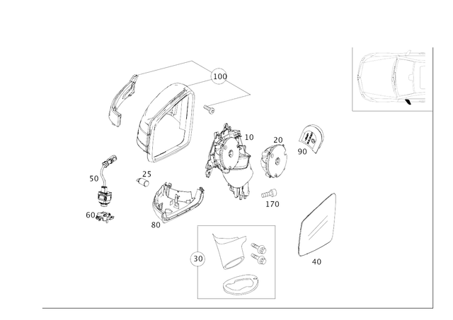 2128100964 - Front Doors: Trim for Mercedes-Benz Image