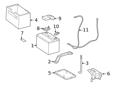 Battery for 1999 Lexus ES300 #0