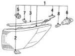 MB541767 - Electrical: Side Marker Lamp for Mopar Image
