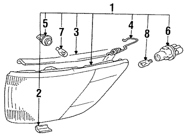 MB541767 - Electrical: Side Marker Lamp for Mopar Image