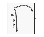 72825SJAA01 - Body: Upper Seal for Acura: RL Image