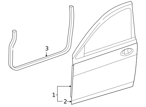 Door & Components for 2010 Chrysler Sebring #2