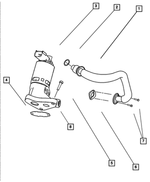 53032853AC - Emission Controls: Egr Tube for Mopar Image