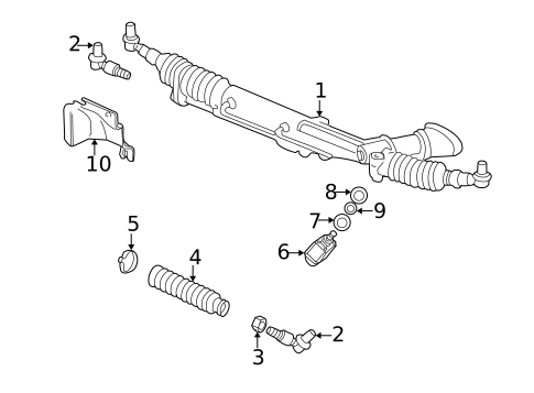 Steering Gear & Linkage for 2001 Audi Allroad Quattro #0